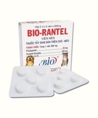 Thuốc trị giun sán trên chó mèo - Bio - Rantel (Hộp 10 viên)