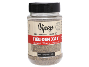 Tiêu đen xay Vipep hũ 100g