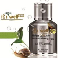 Tinh chất dưỡng trắng da chống lão hóa It's well plus Platinum Yesica Snail & Stem Whitening Wrinkle 100ml