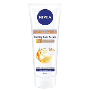 Tinh chất giúp săn da và dưỡng trắng tức thì Nivea Instant White Firming Body Serum SPF50A++ 180ml