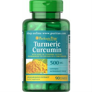 Tinh chất nghệ vàng curcumin puritan's pride 500mg hộp 180 viên của Mỹ