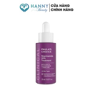 Tinh chất se khít lỗ chân lông tối ưu Paula's Choice Clinical Niacinamide 20% Treatment 20ml