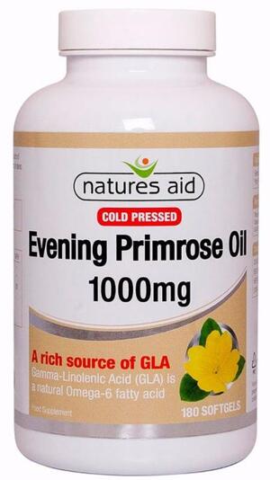 Tinh dầu hoa anh thảo Natures Aid Evening Primrose Oil 180 viên