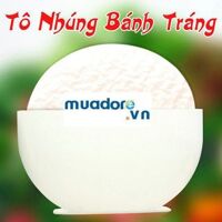 Tô nhúng bánh tráng 2 ngăn (trắng)