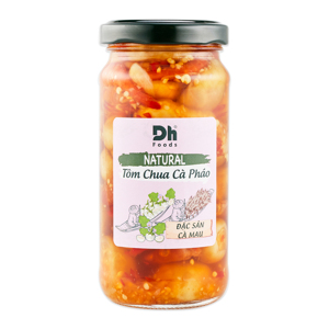 Tôm chua cà pháo DH Foods natural hũ 220g