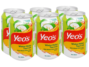 Trà bí đao Yeo's - Lốc 6 lon 300ml