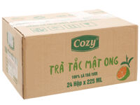 Trà đào tắc mật ong Cozy - Thùng 24 hộp 225ml