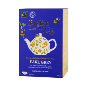 Trà Organic Earl Grey English Tea Shop hộp 20 gói