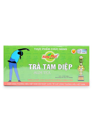 Trà tam diệp thế hệ 1 hùng phát hộp 25 gói x 2g