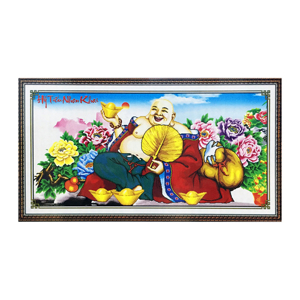 Tranh đính đá 5D Phật di lặc 01 TP-Y131 76 x 150 cm