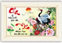 Tranh đính đá H1020 - Cha mẹ