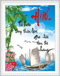 Tranh đính đá H693 - Hiếu