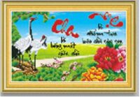 Tranh đính đá H951 - Cha mẹ