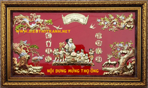 Tranh đồng mừng thọ Ông M14