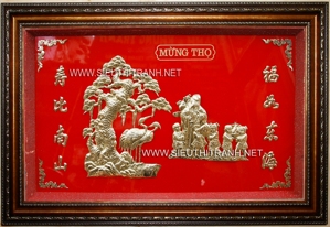 Tranh đồng mừng thọ Ông M27