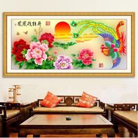 Tranh gắn đá AB A6173-4 - Phượng hoàng lửa (180x83)