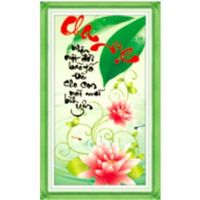 Tranh gắn đá hạt tròn cha mẹ DZ-101