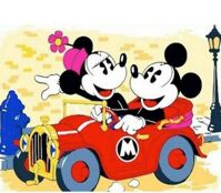 Tranh gắn đá XING7278 - Đôi chuột Mickey