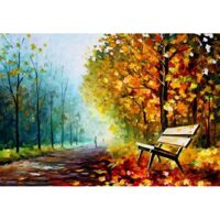 Tranh in canvas VTC Luna CV-0001 - Con đường hàng cây, 60 x 40cm