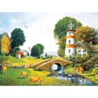 Tranh in canvas VTC LunaCV-0177 - cảnh đẹp đồng quê, 70 x 50cm