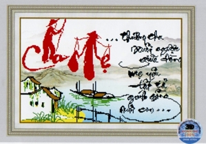 Tranh thêu 223005 - Cha mẹ