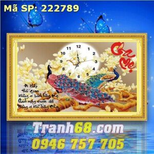 tranh thêu chữ thập cha mẹ - DLH-222789