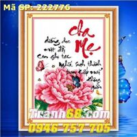 tranh thêu chữ thập cha mẹ - DLH-222776