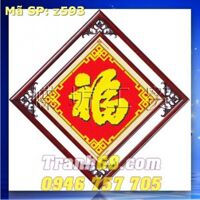 Tranh thêu chữ thập chữ phúc DLH-YZ593