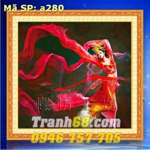 Tranh thêu chữ thập tiên nữ - DLH-YA280