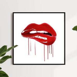 Tranh treo tường Phong Cách Pop Art Lips