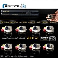 Trọn Bộ 8 Kênh Camera Siêu Nhỏ 5A MQ1