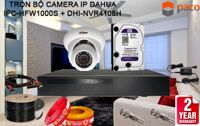 Trọn bộ camera IP Dahua IPC-HFW1000S + DHI-NVR4108H