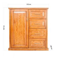 Tủ áo mini Lam Sơn 100A.T - KT 104 x 48 x 110 cm, màu nâu vàng