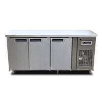Tủ bàn mát 3 cánh inox quạt gió BM180x76-3I