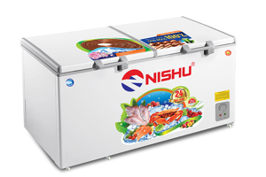 Tủ đông Nishu Inverter 2 ngăn 400 lít NTD-488H-New