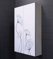 Tủ gương nhà tắm Hàn Quốc Flower Cabinet