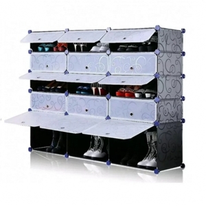 Tủ giày dép đa năng 15 ngăn Tupper Cabinet TC-15B-W1