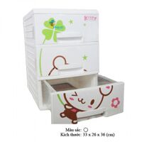 Tủ nhựa Song Long 3 tầng 3 ngăn Kitty SL-003