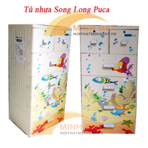 Tủ nhựa Song Long PUCA 5 Tầng có Khóa