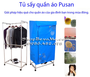 Tủ sấy quần áo Pusan vuông 2 tầng