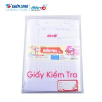 Túi 20 tờ đôi giấy kiểm tra Thiên Long Điểm 10 TP-GKT012 - 4 ô ly vuông