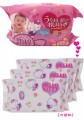 Túi 3 gói giấy ướt Hello Kitty - 80 tờ x 3 gói