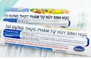 Túi đựng thực phẩm tự hủy sinh học Eufood - 25 x 35 x 150 túi