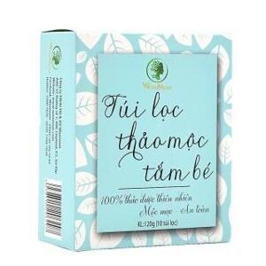 Túi lọc thảo mộc tắm bé WonMom 120g (10 túi lọc)