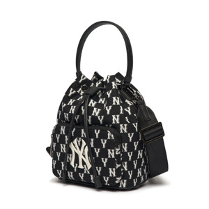 Túi MLB Monogram Jacquard Bucket Bag New York Yankees Black 3ABMS012N