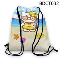 Túi rút Hello Kitty trên bờ biển - BDCT032