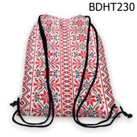 Túi rút Sọc dọc tribal đỏ trắng - BDHT230