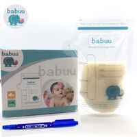 Túi trữ sữa mẹ Babuu - Hộp 30 túi 100ml