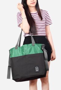 Túi xách nữ Sonoz Le Tote NOIRVERT0816