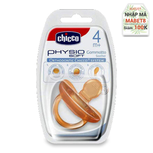 Ty ngậm cao su mềm Physio Chicco 71985 (Dành cho trẻ trên 4 tháng)